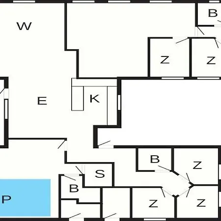 Дом отдыха 20 Person In Vaeggerlose Boto By